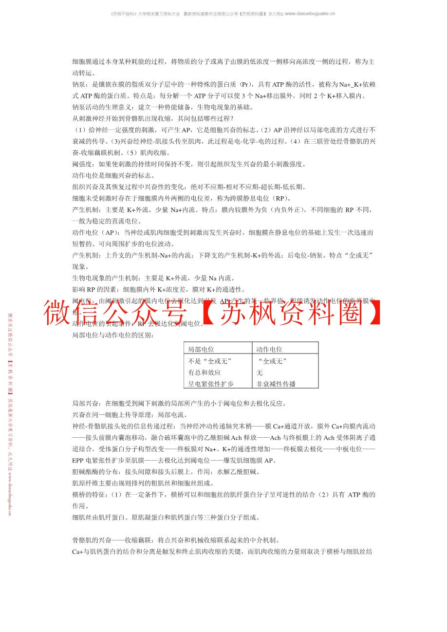 基础医学概要